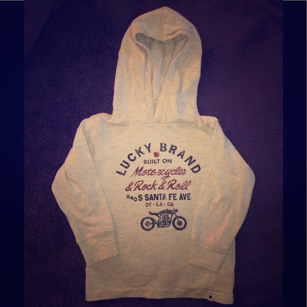 Lucky brand long sleeved shirt with hood